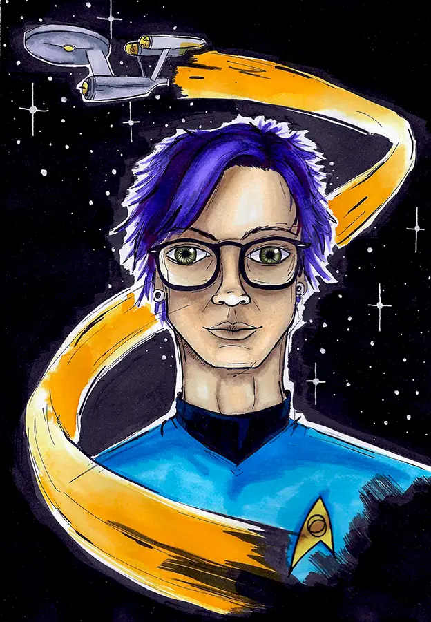Nerd (Selbstportrait)